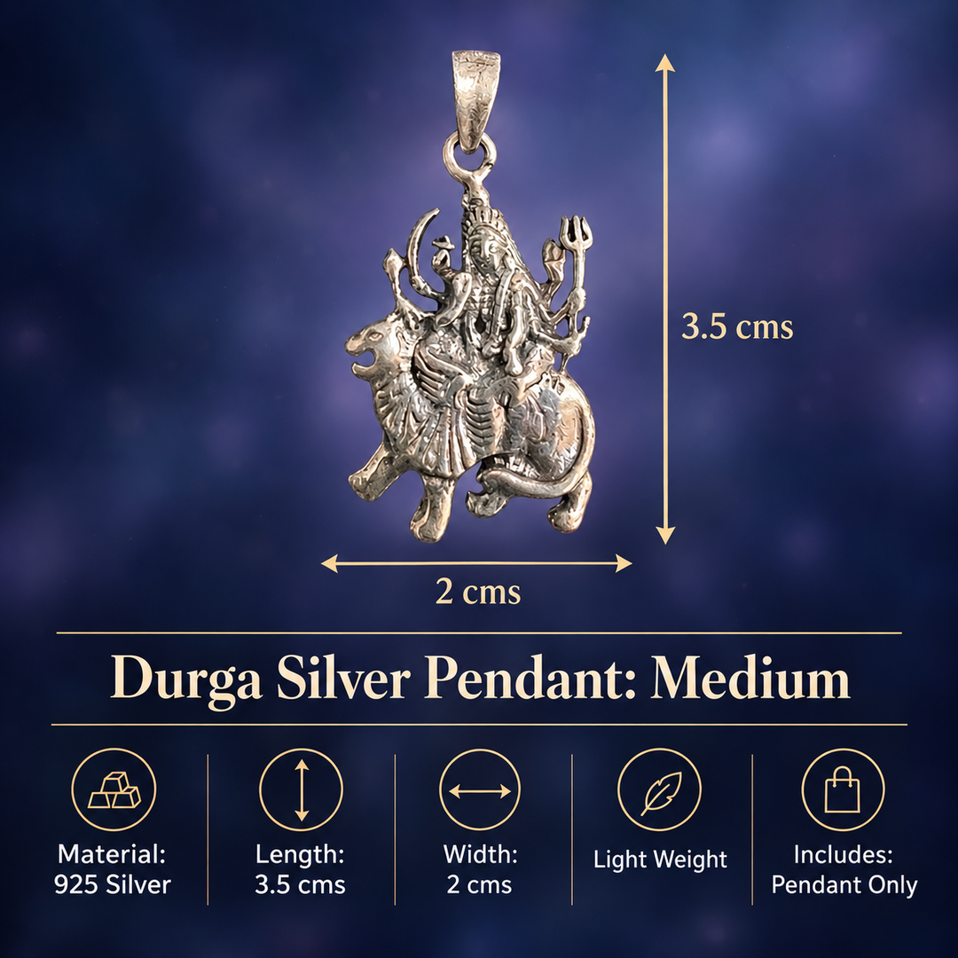 Durga Silver Pendant