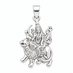 Load image into Gallery viewer, Durga Silver Pendant