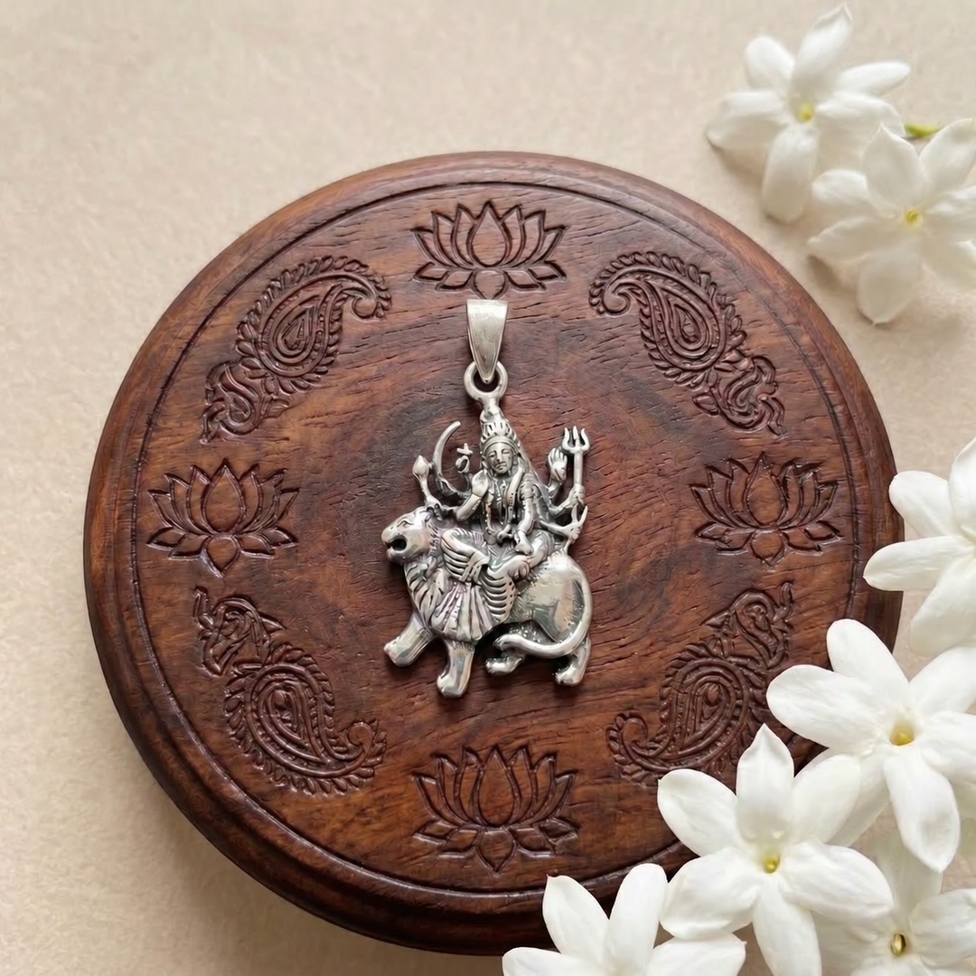 Durga Silver Pendant