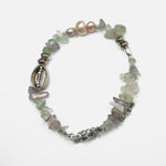 Load image into Gallery viewer, Fluorite Bracelet: Cowrie Charm
