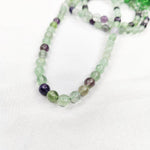 Fluorite Japamala - Round Cut Beads 8mm