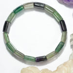 Load image into Gallery viewer, Fluorite Bracelet: Chakra Renewal - Square Beads
