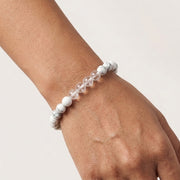 Howlite and Clear Quartz