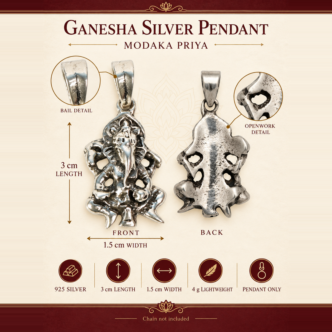 Ganesha Silver Pendant