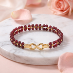 Load image into Gallery viewer, Garnet Bracelet: Quad Pattern