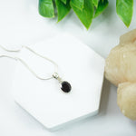 Load image into Gallery viewer, Garnet Silver Pendant - Small Oval
