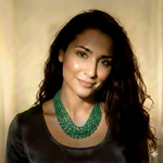 Load image into Gallery viewer, Green Quartz Necklace - Petal Beads 5 Layer