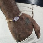 Load image into Gallery viewer, Golden Quartz &amp; Amethyst Bracelet : Clarity &amp; Calm
