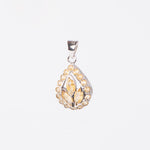 Golden Topaz Silver Pendant