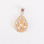 Golden Topaz Silver Pendant