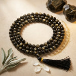 Load image into Gallery viewer, Golden Obsidian Japamala