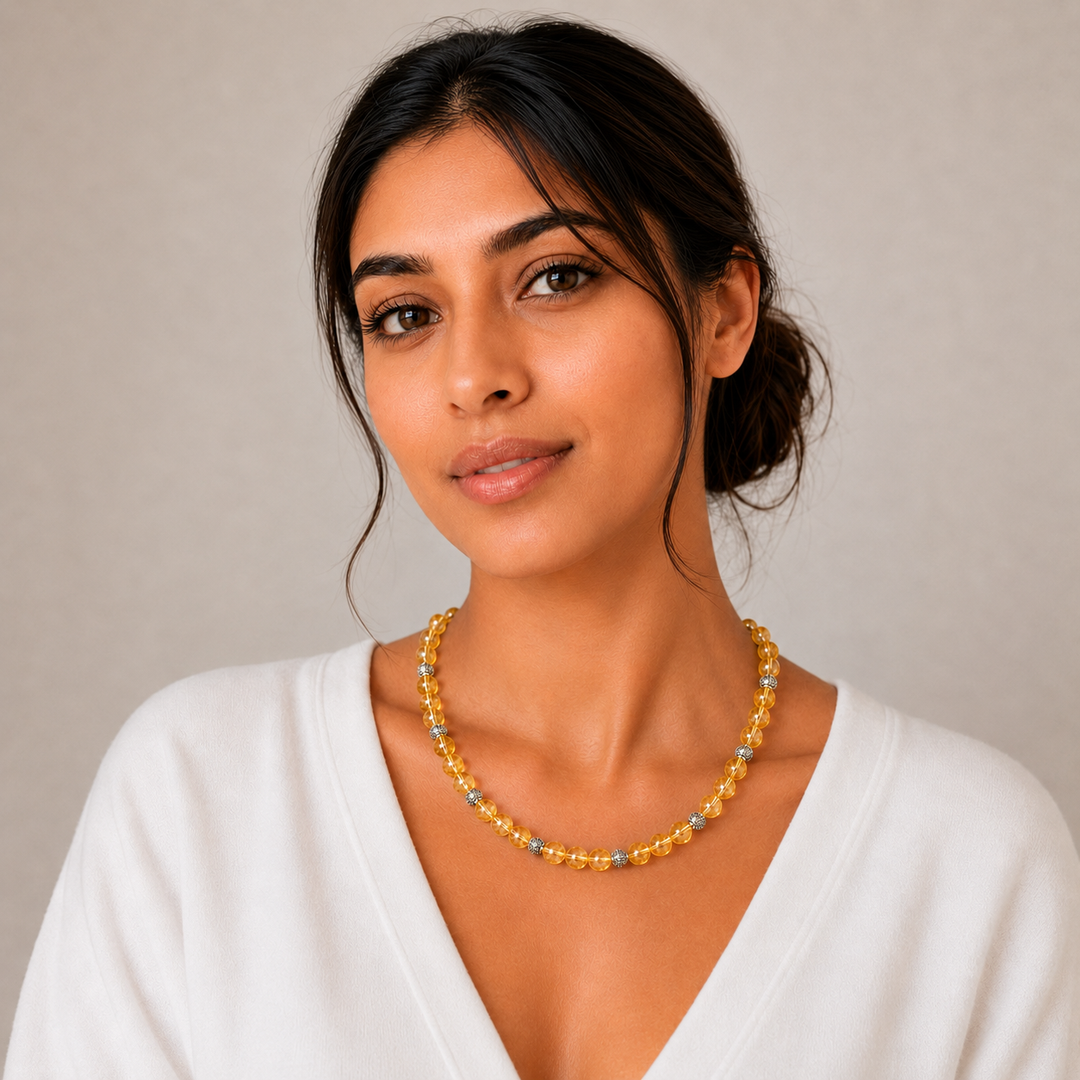 Golden Rutile Neckalce 