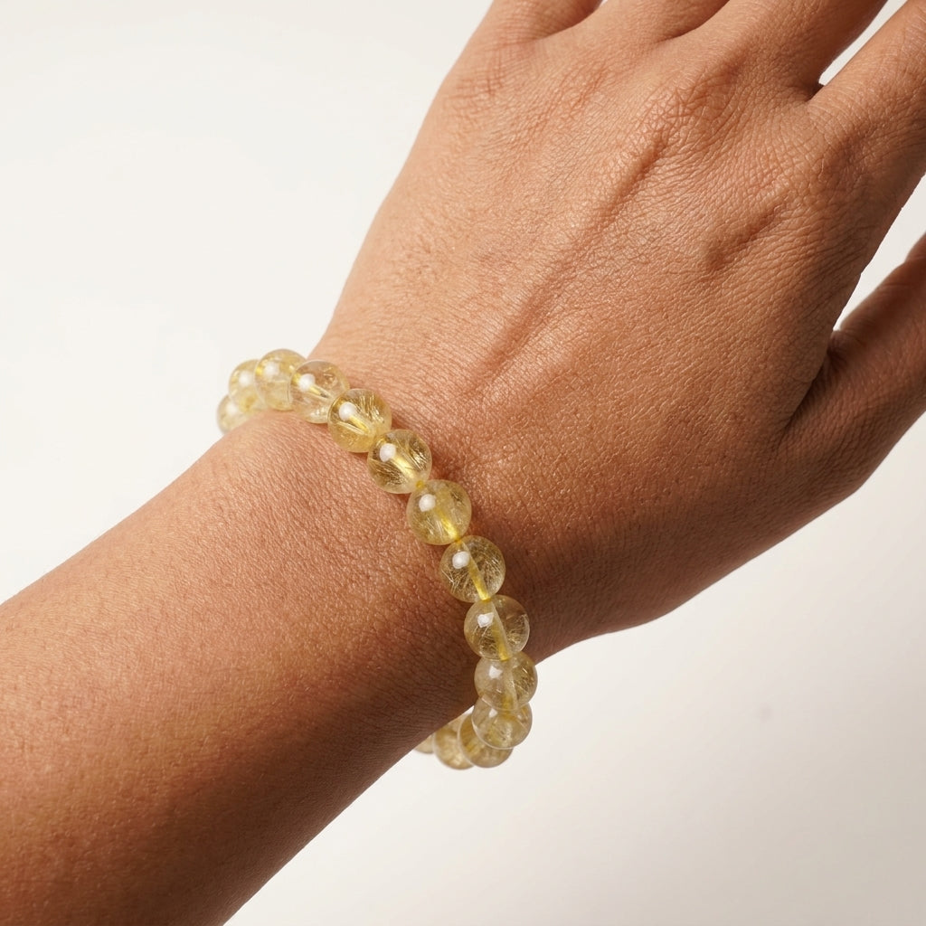 Golden Rutile Quartz Bracelet