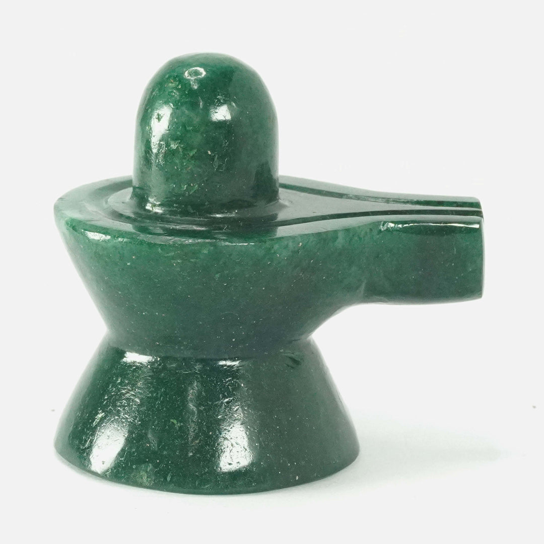 Green Aventurine Jaldhara Shivalingam | 301-350 gms