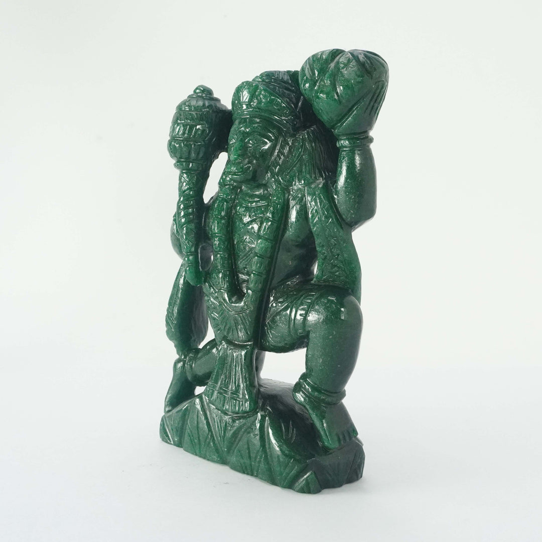 Green Aventurine Hanuman Idol | 1101-1200 gms