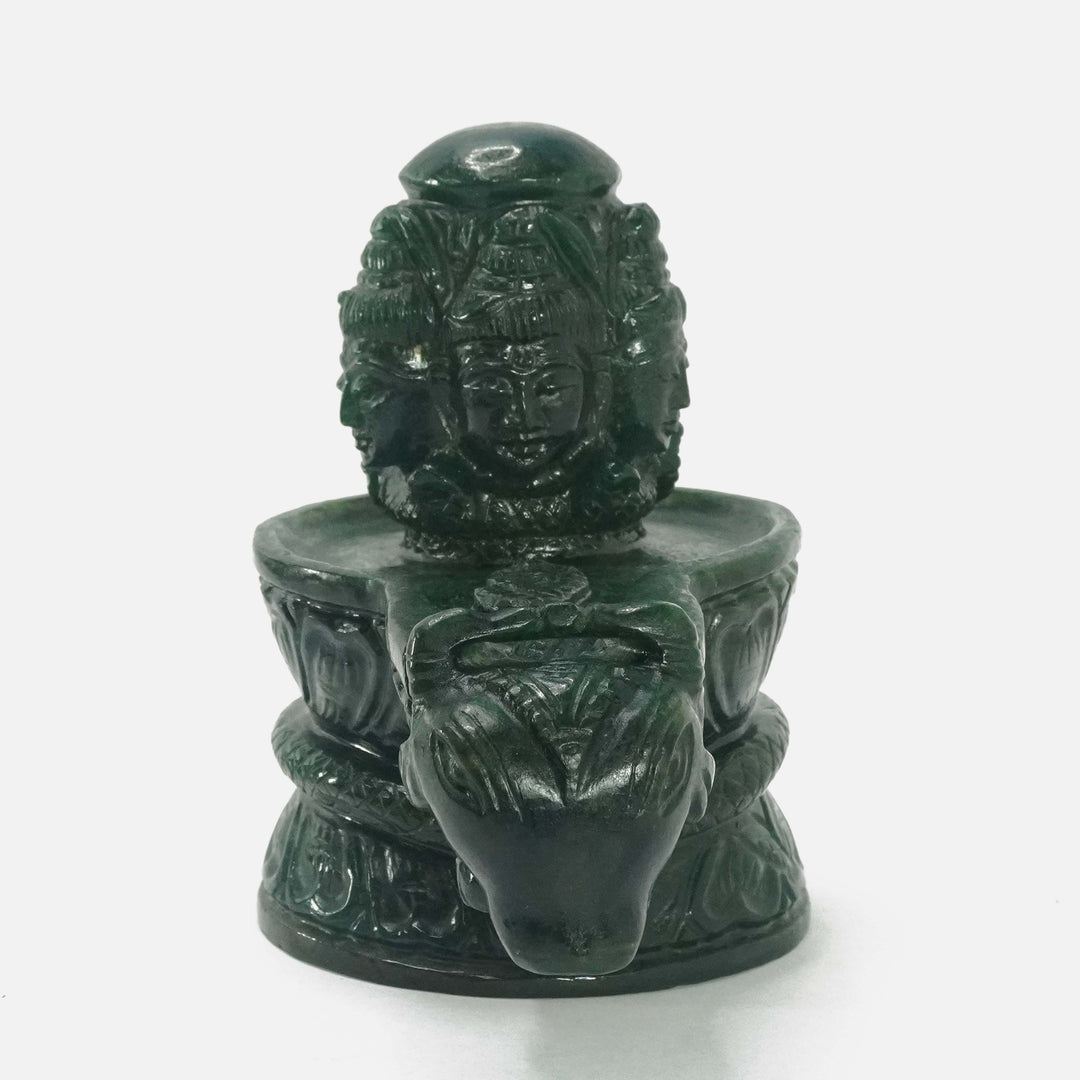 Green Aventurine Jaldhara Shivalingam | 1501-1600 gms