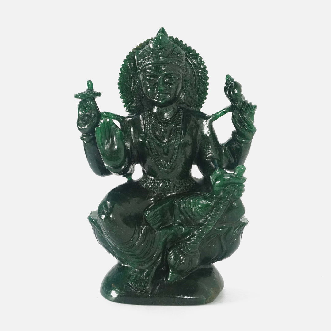 Green Aventurine Lakshmi Idol | 2401-2500 gms