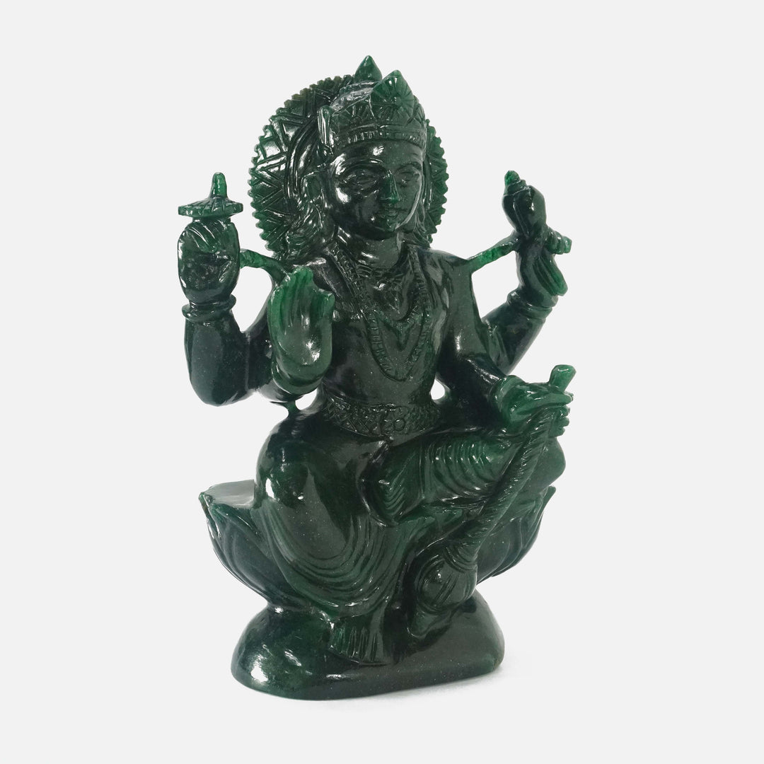 Green Aventurine Lakshmi Idol | 2401-2500 gms