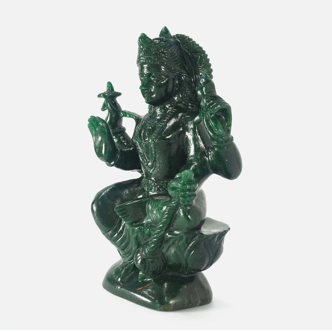 Green Aventurine Lakshmi Idol | 2401-2500 gms