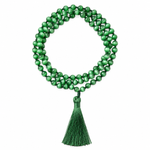 Load image into Gallery viewer, Green Cat's Eye Japamala
