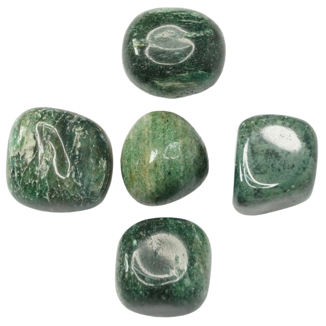 Green Moss Agate Tumbled Stone