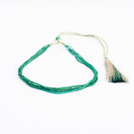 Green Quartz Necklace: Shining Beads 5 Layer