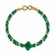 Green Aventurine Bracelet: Quad Pattern