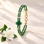 Load image into Gallery viewer, Green Aventurine Bracelet: Quad Pattern