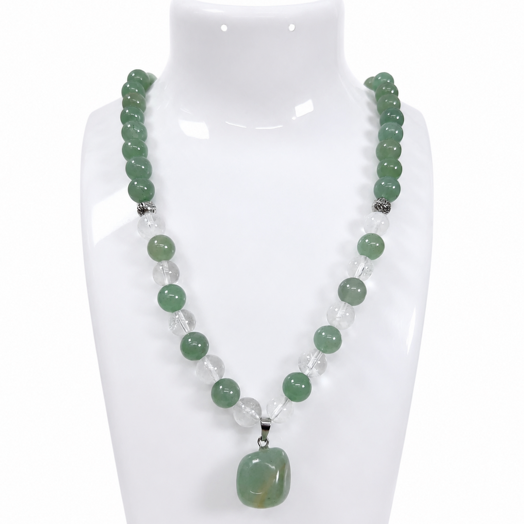 Green Aventurine Festive Wear Necklace
