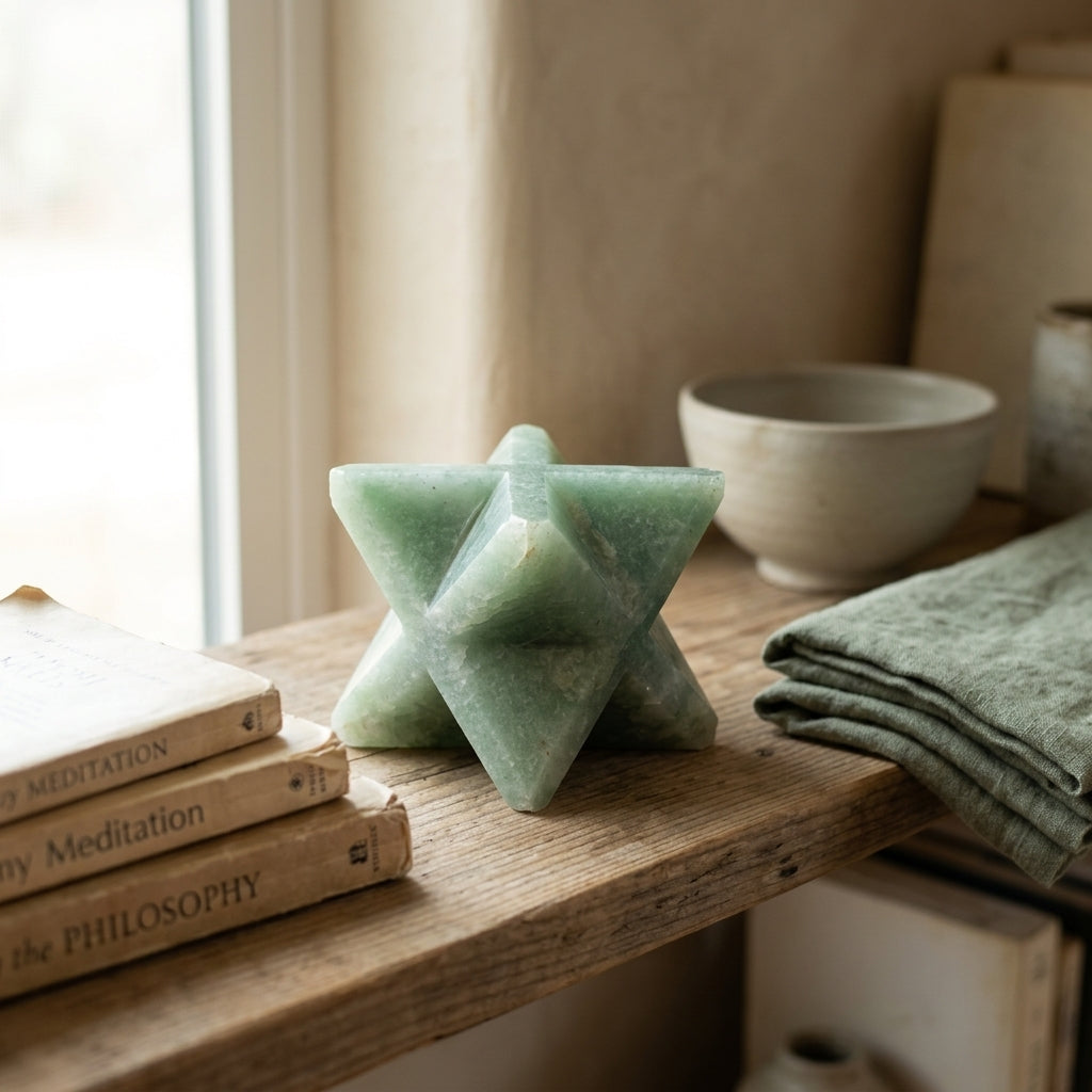 Green Aventurine Merkaba