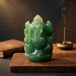 Load image into Gallery viewer, Green Fluorite Ganesha Idol