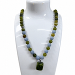 Load image into Gallery viewer, Green Jade Festive Wear Necklace