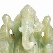 Green Jade Ganesha Idol