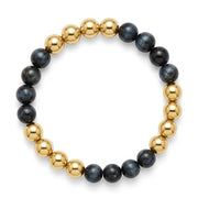 Blue Tiger's Eye and Golden pyrite