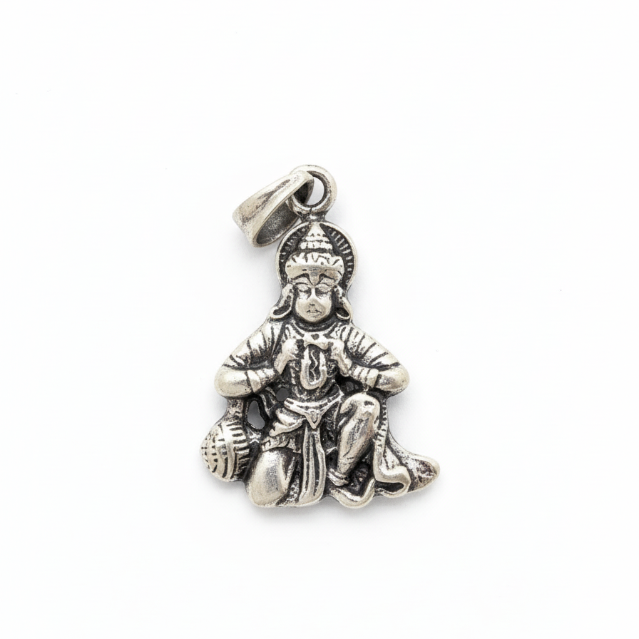 Hanuman_Silver_Pendant