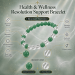 Load image into Gallery viewer, Health &amp; Wellness Resolution Support Bracelet