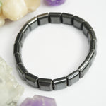 Load image into Gallery viewer, Hematite Bracelet - Square Beads
