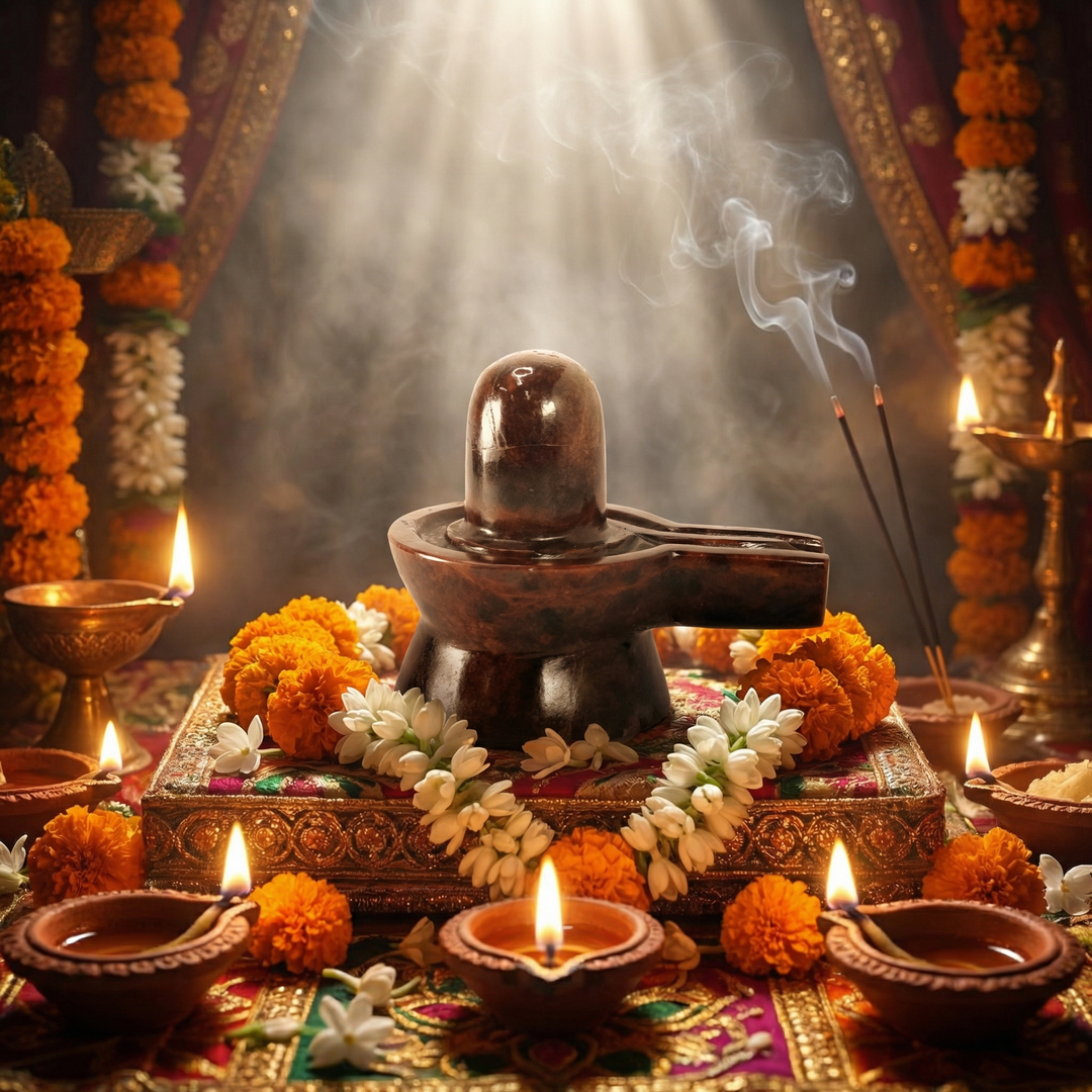 Hessonite Jaldhara Shivalingam : 501-550 gms