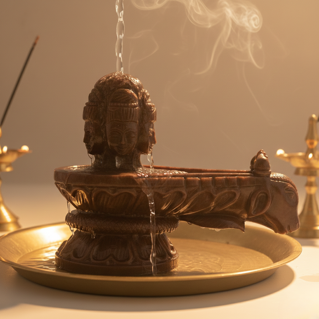 Hessonite Jaldhara Shivalingam : 3701-3800 gms