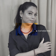 Carnelian Red Necklace: Office Wear for Motivation & Creativity