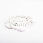 Howlite Japamala - Round Plain Beads 8mm