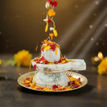 Load image into Gallery viewer, Howlite Jaldhara Shivalingam : 401-450 gms