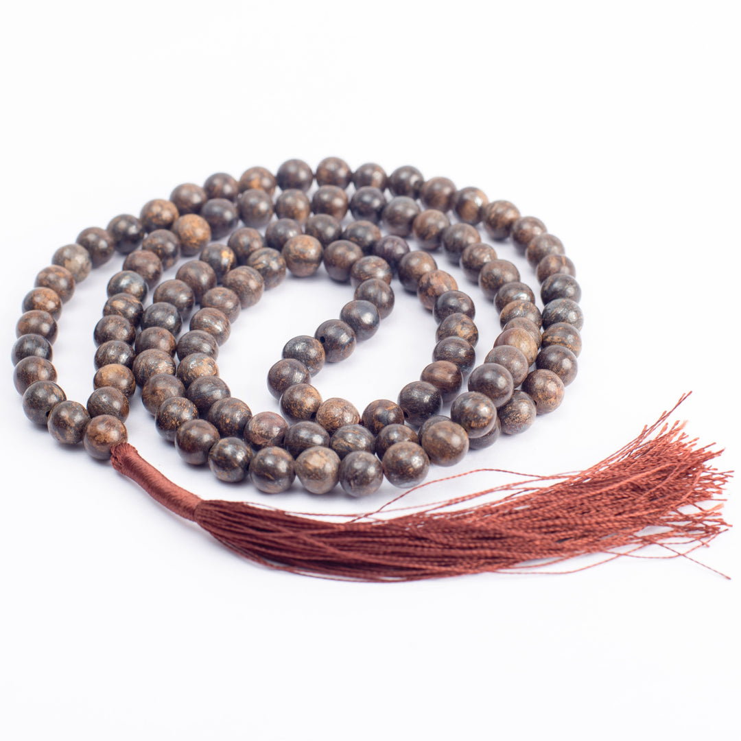 Bronzite Japamala: Courtesy - Round Plain Beads 8mm