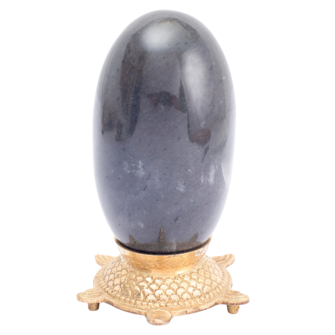 Blue Lace Agate Shivalingam: Strengthens Inner Attunement