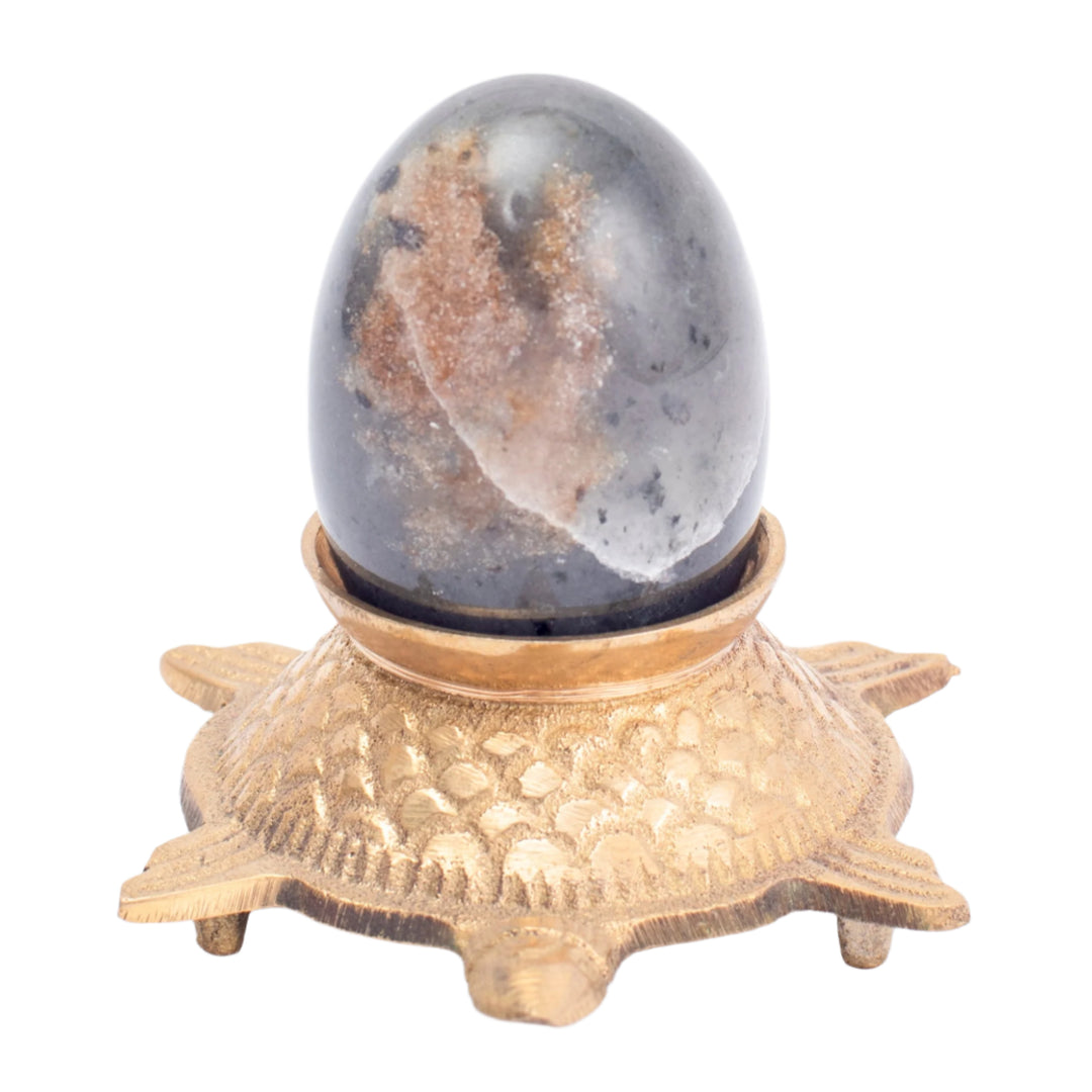 Blue Lace Agate Shivalingam: Strengthens Inner Attunement