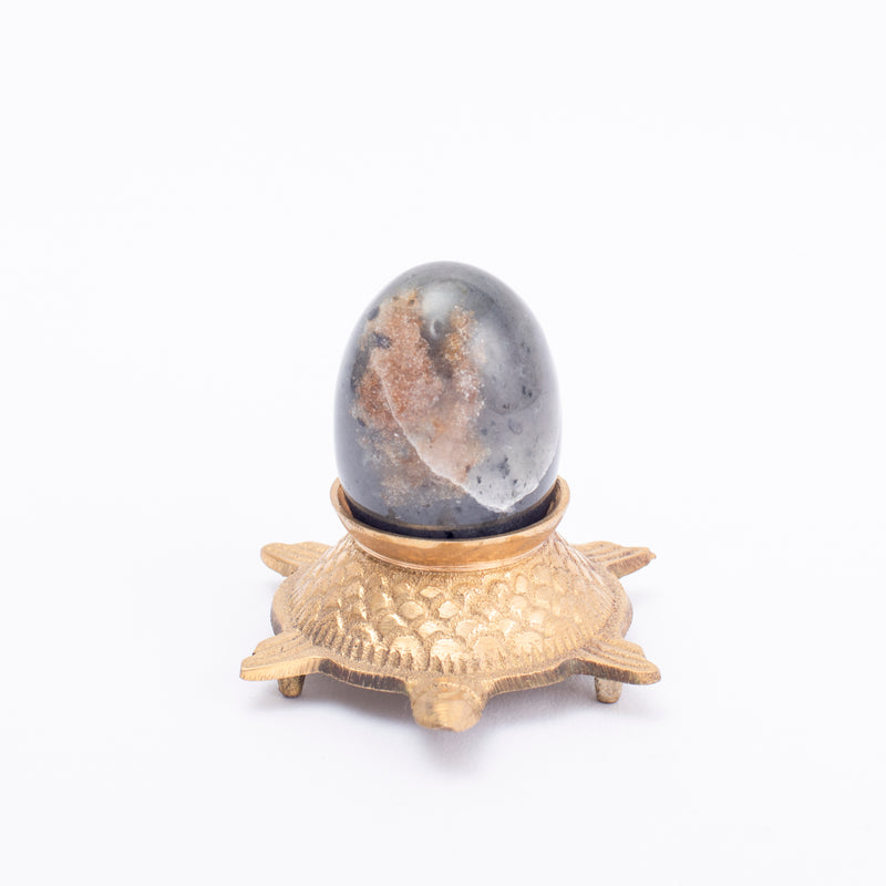 Blue Lace Agate Shivalingam: Strengthens Inner Attunement