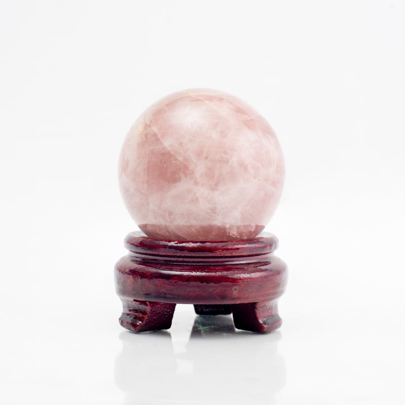 African Rose Quartz Sphere: Self Love