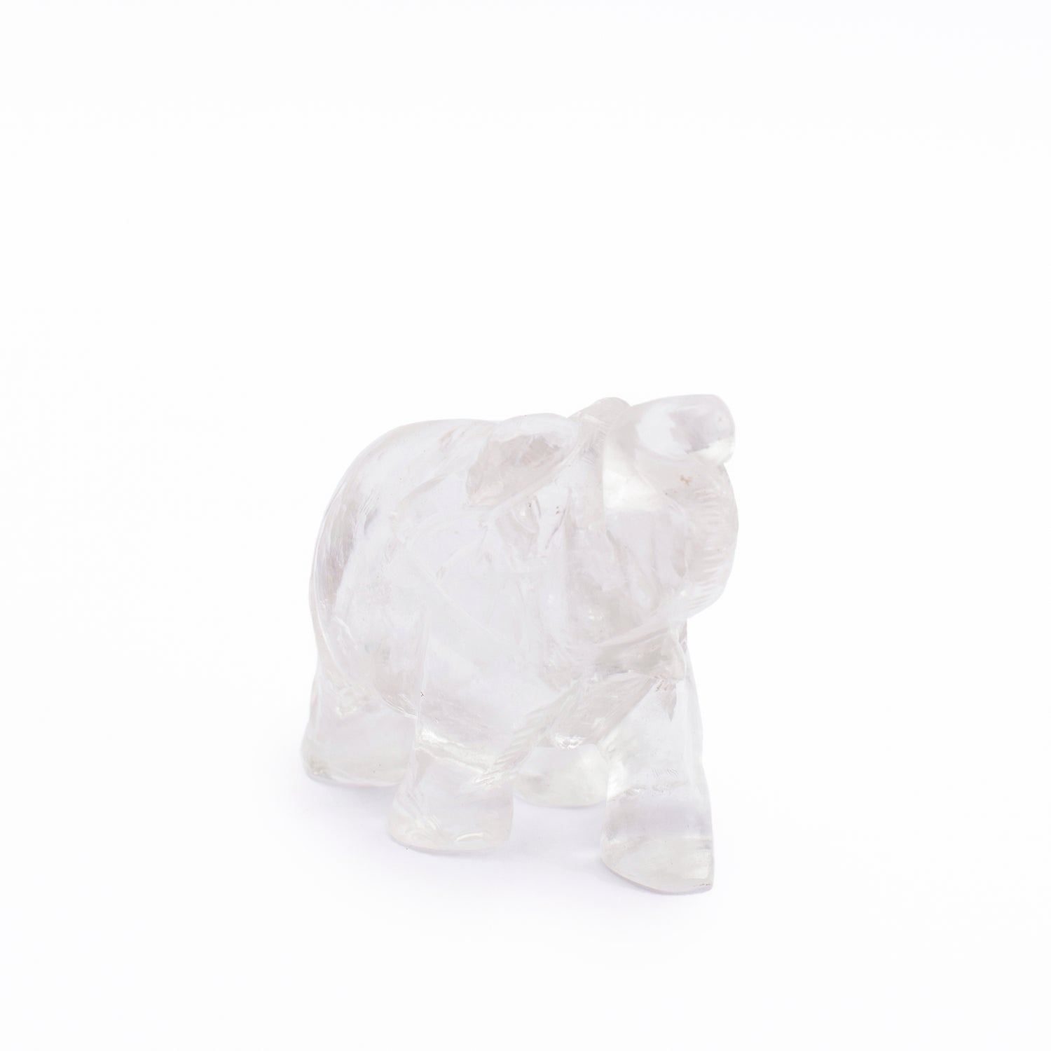 Clear Quartz Elephant Idol
