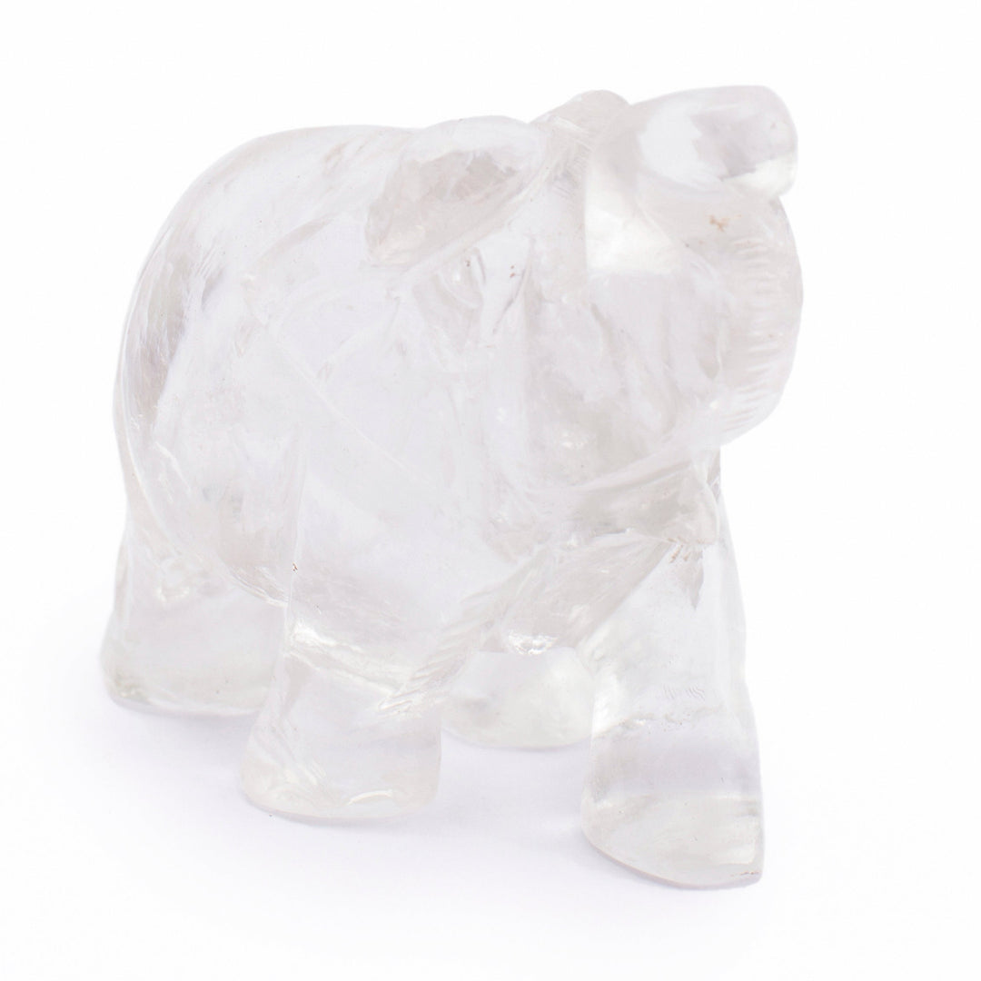 Clear Quartz Elephant Idol: Spiritual Awareness