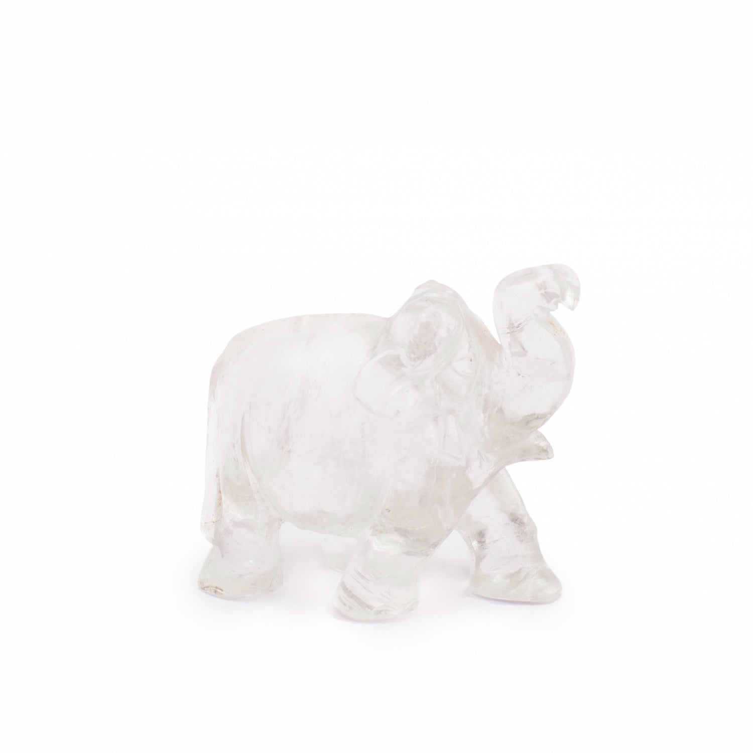 Clear Quartz Elephant Idol